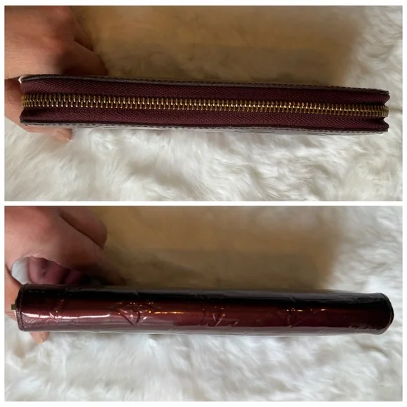 Louis Vuitton Vernis Amarante Patent Leather Zip Around Wallet - Picture 6 of 14